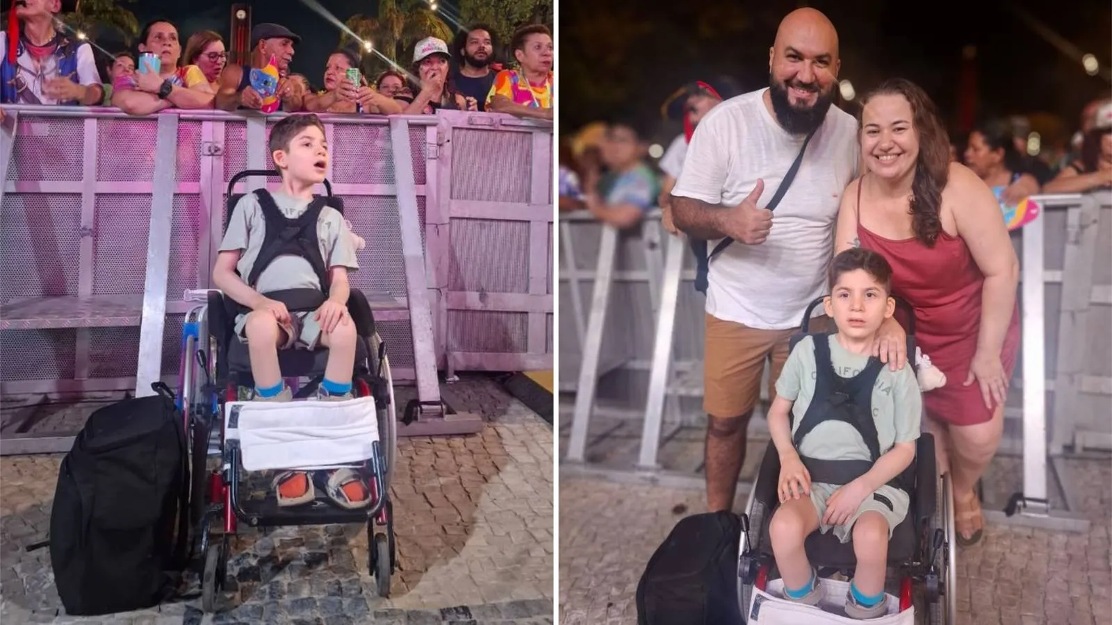 Com o início do tratamento com cannabis, Allan conseguiu ir ao primeiro show.