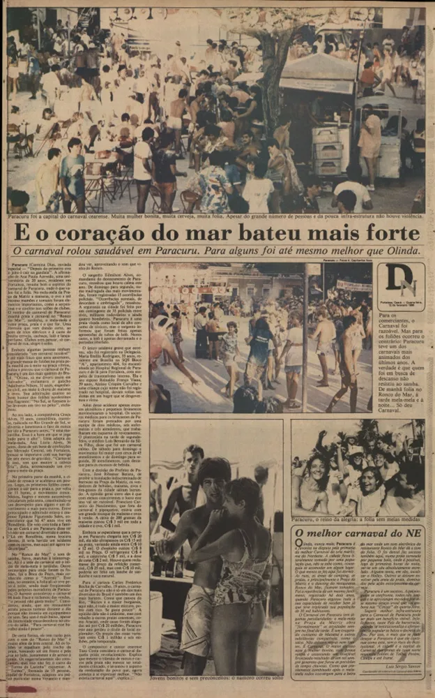 Reportagem do Diário do Nordeste de 12 de fevereiro de 1986.