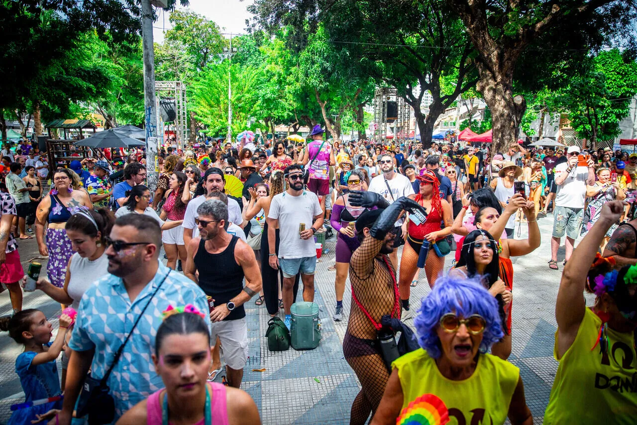 Carnaval da Praça da Gentilândia, no Benfica, é outro palco tradicional da folia em Fortaleza.