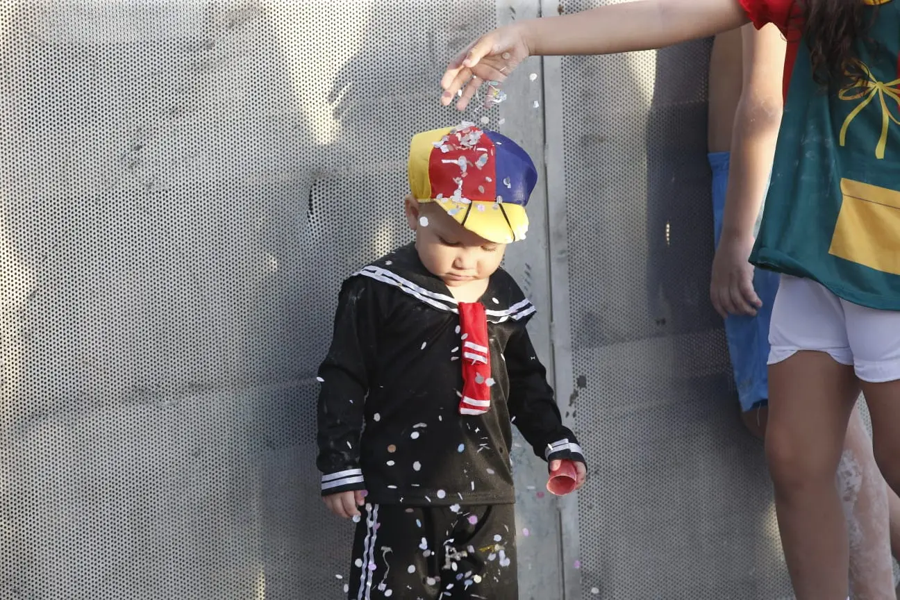 Pequenos foliões no Parque Rachel de Queiroz.