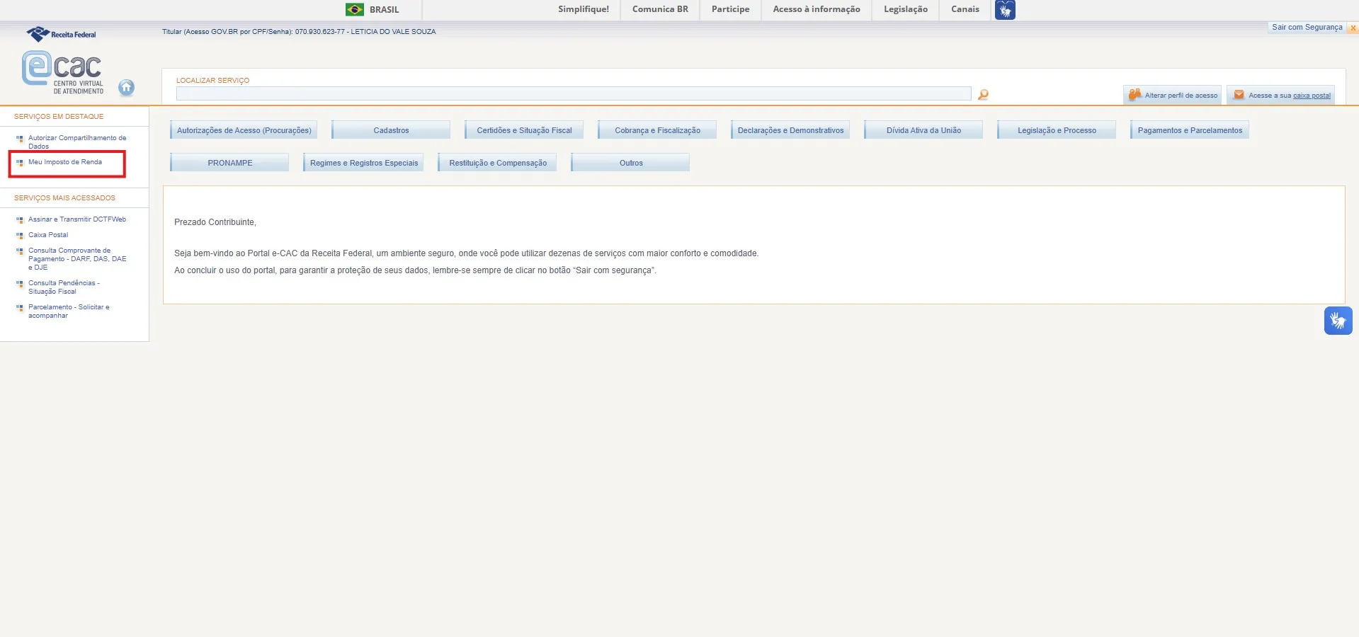 Cheque a validade do site acessado.