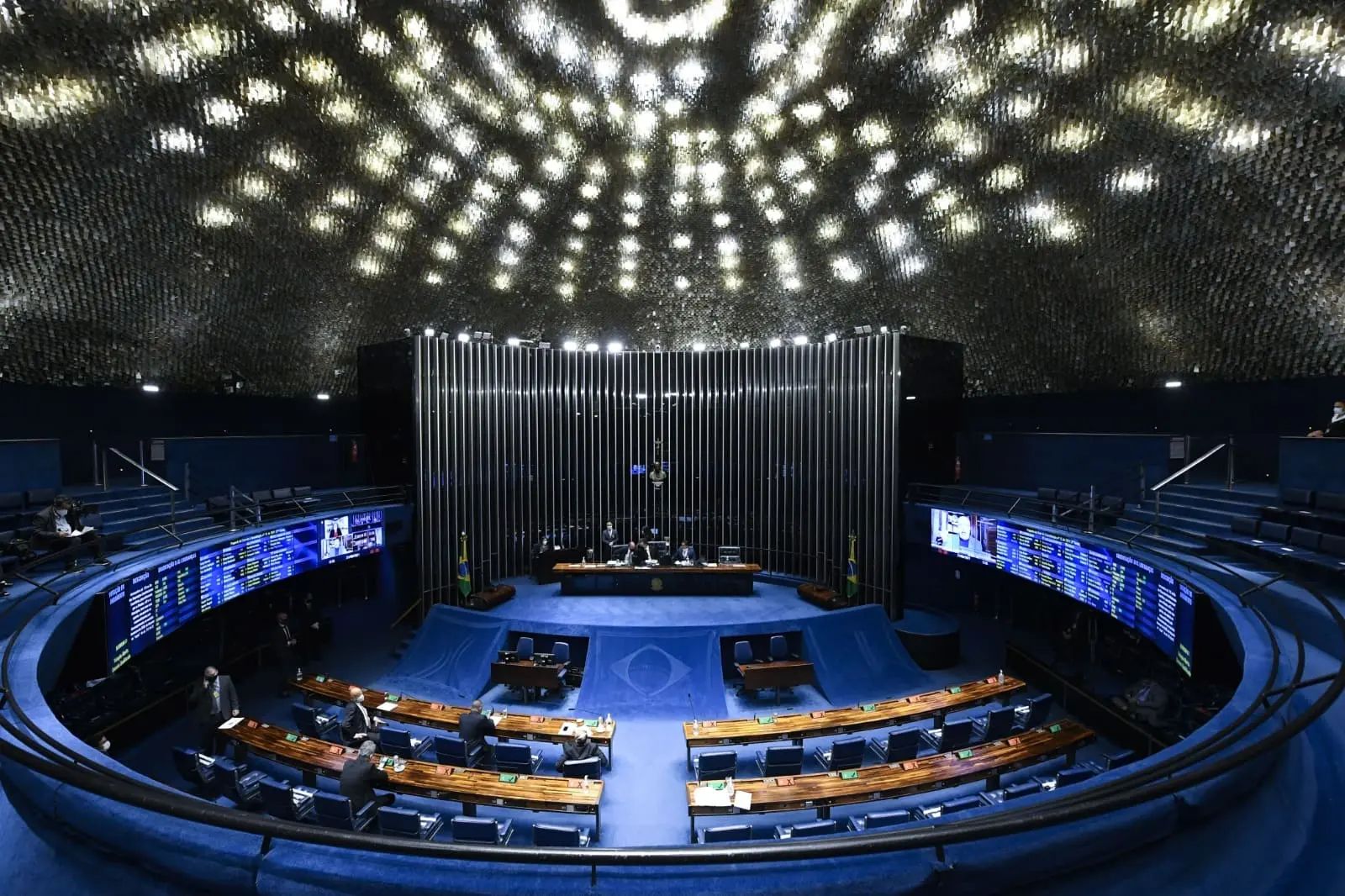 Foto do Plenário do Senado.
