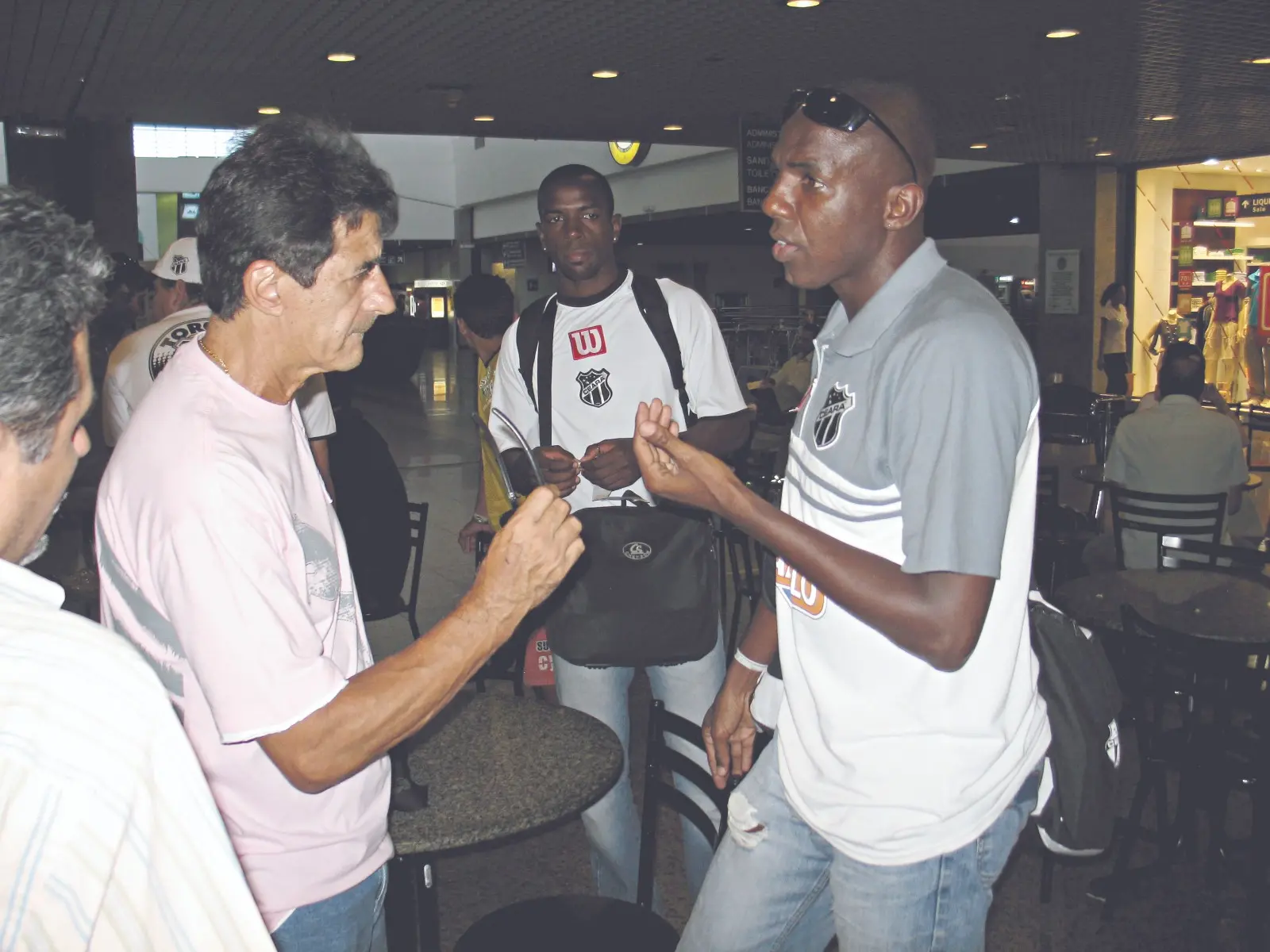 Foto de Dimas Filgueiras e Reinaldo Aleluia, personagens históricos do Ceará