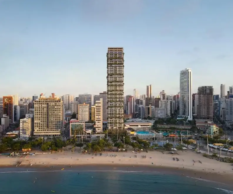 Foto de projeto do Mansão Seara, superprédio que será construído em Fortaleza.