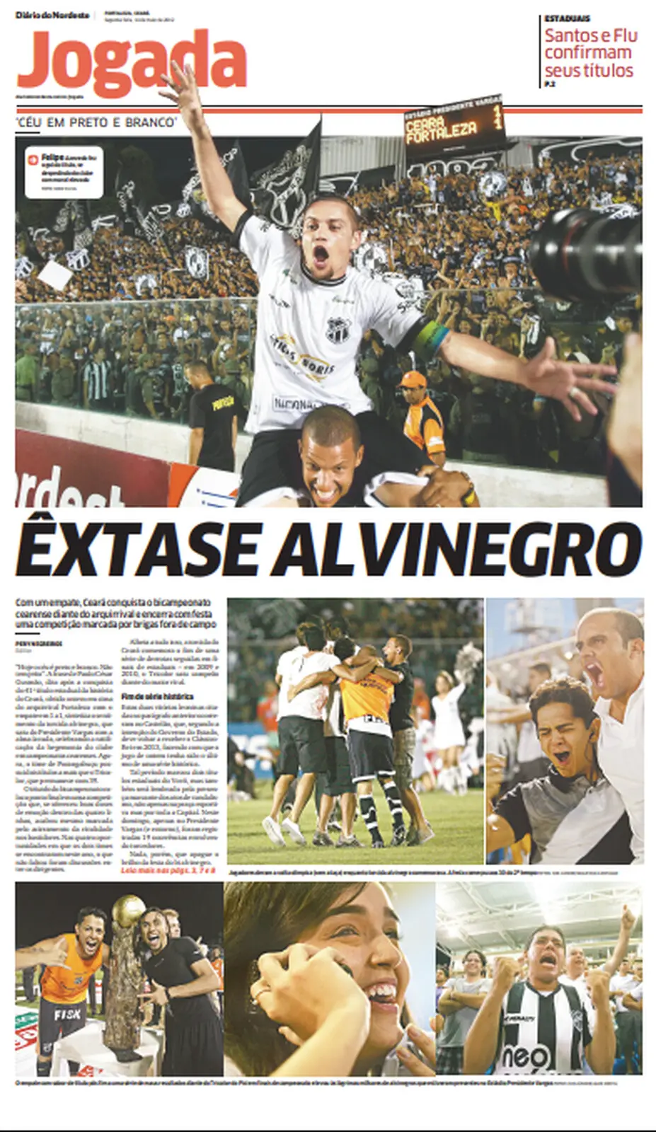 Ceará foi campeão cearense em 2012