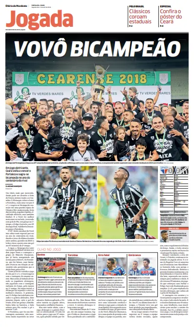 Ceará foi campeão cearense em 2018