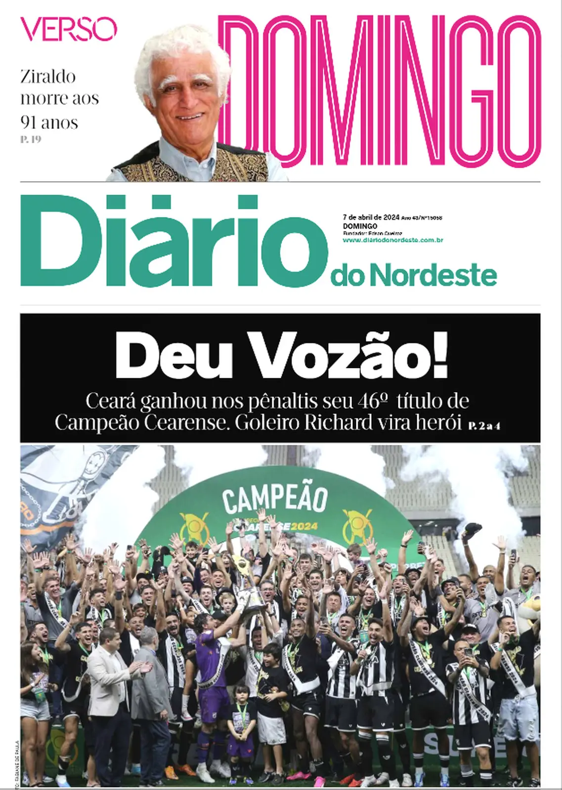 Ceará foi campeão cearense em 2024