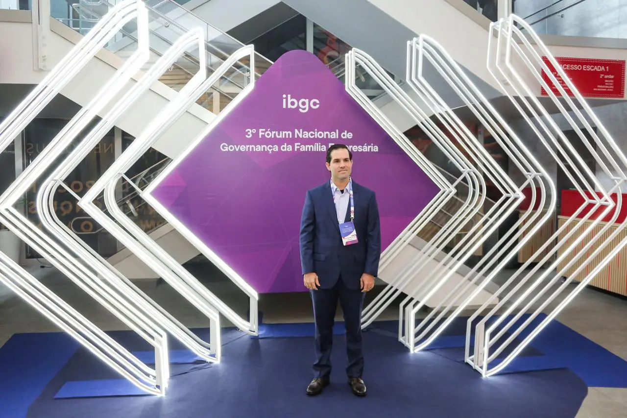 Felipe Queiroz Rocha no 3º Fórum Nacional de Governança da Família Empresária, em São Paulo.