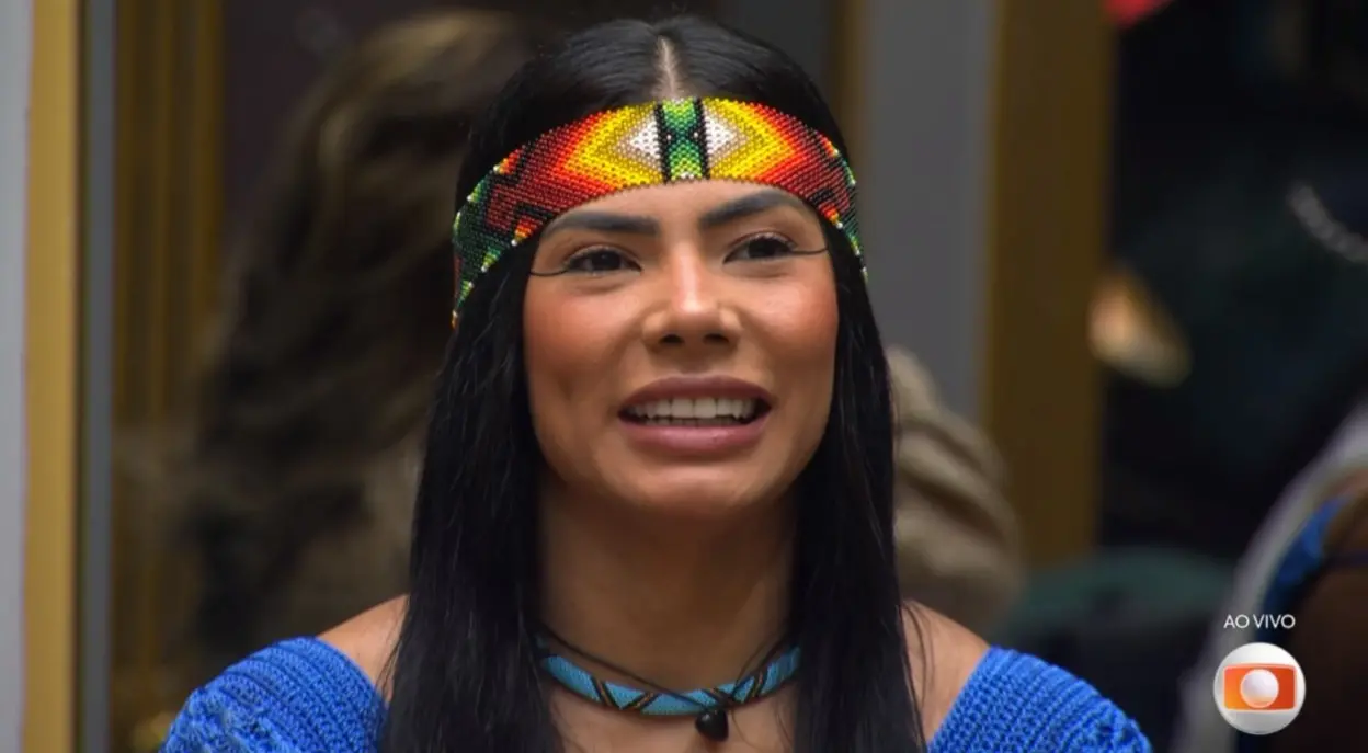 Marciele durante o resultado do paredão no BBB 26.