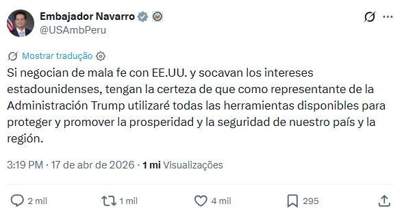 Negociação começou em 2024.