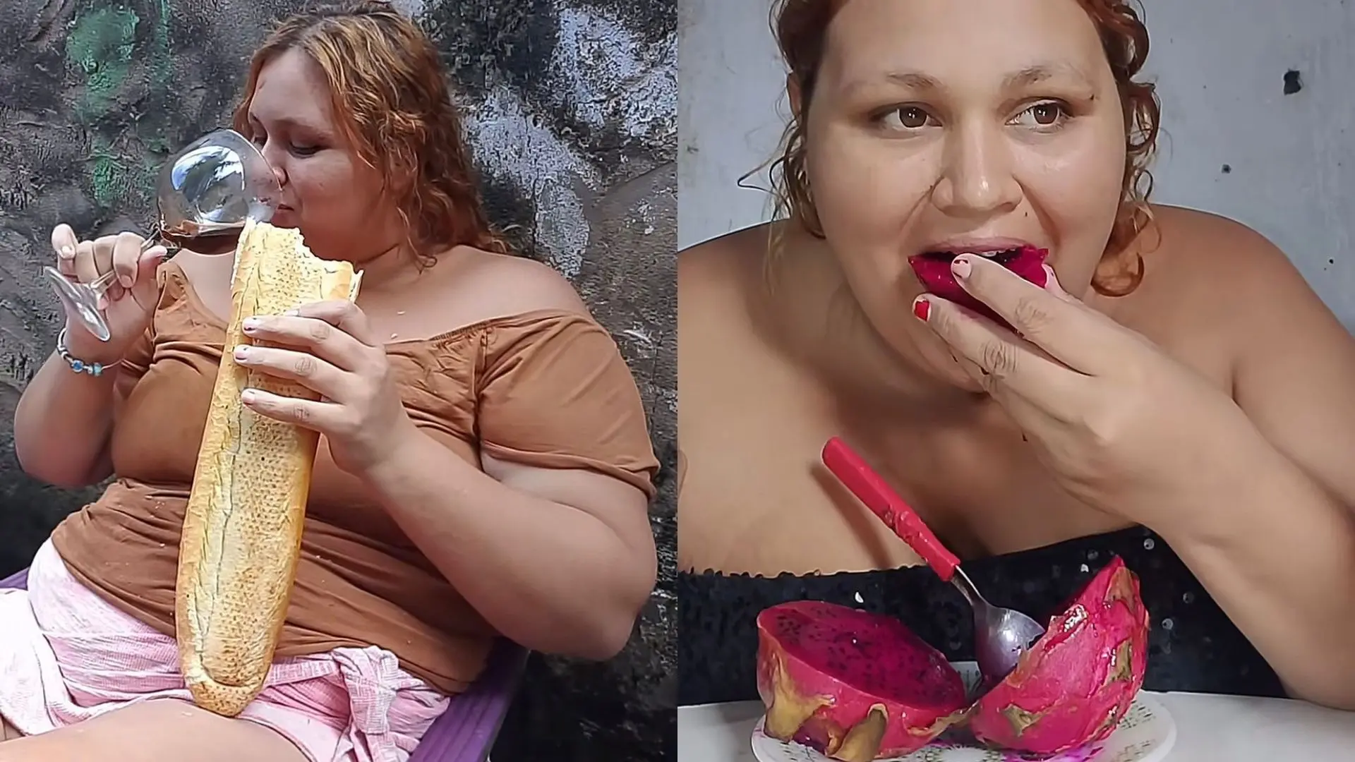 montagem de fotos da influenciadora Jéssica Gata de milhões em vídeo viral no Tiktok.