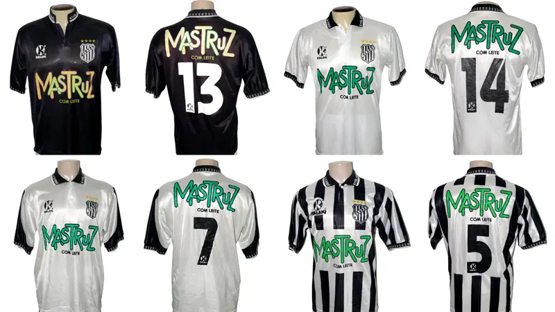 Esses foram os quatro modelos que o Ceará usou durante a temporada 1996