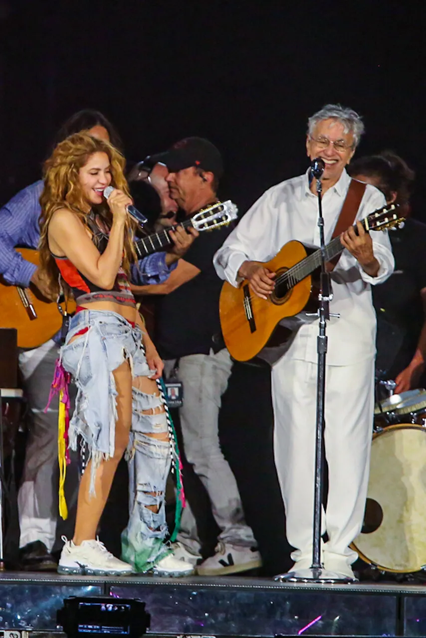 Caetano Veloso estará presente no show da colombiana.