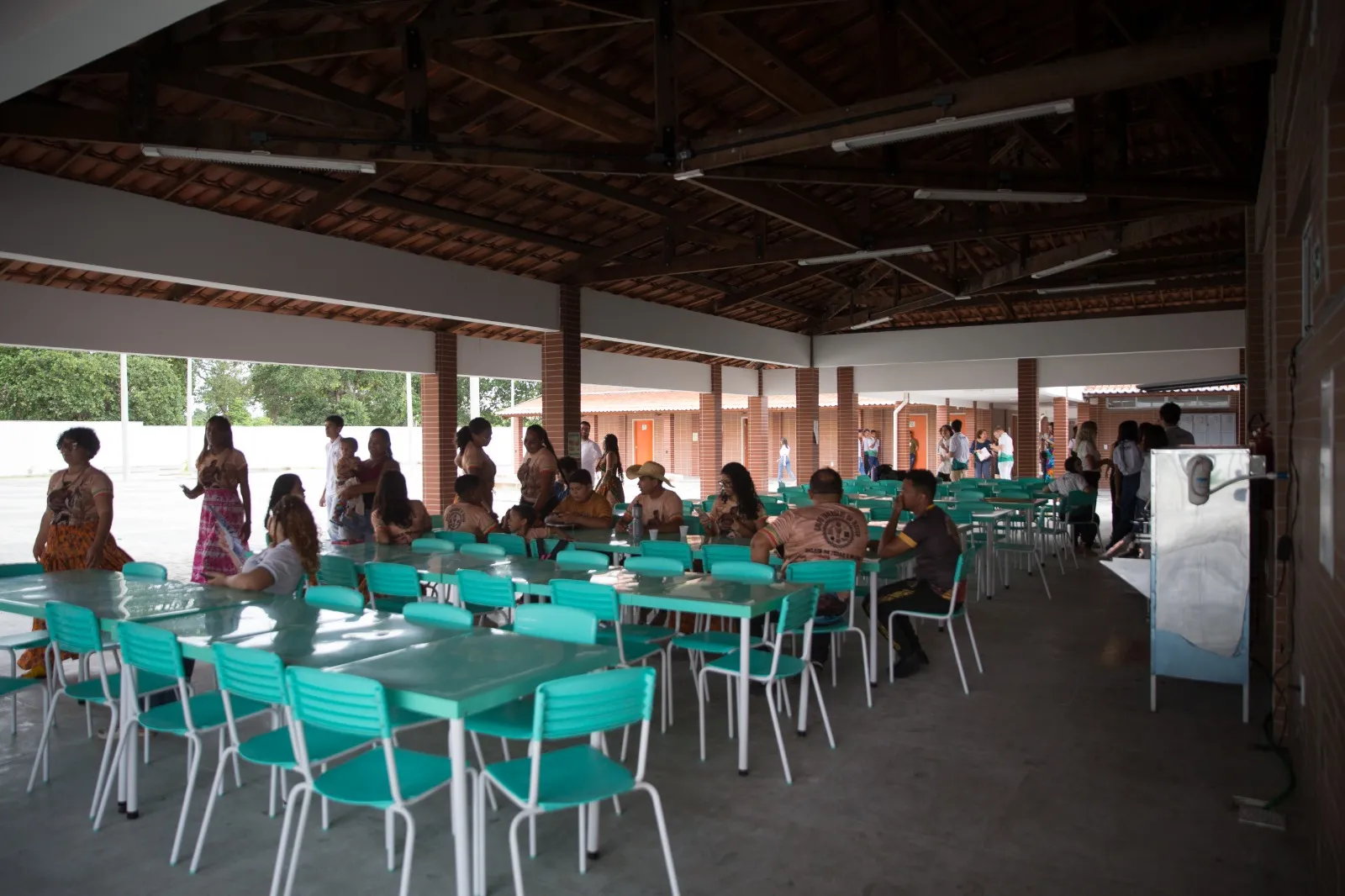 Refeitório da Escola de Ensino Médio de Tempo Integral Quilombola Antônia Ramalho da Silva