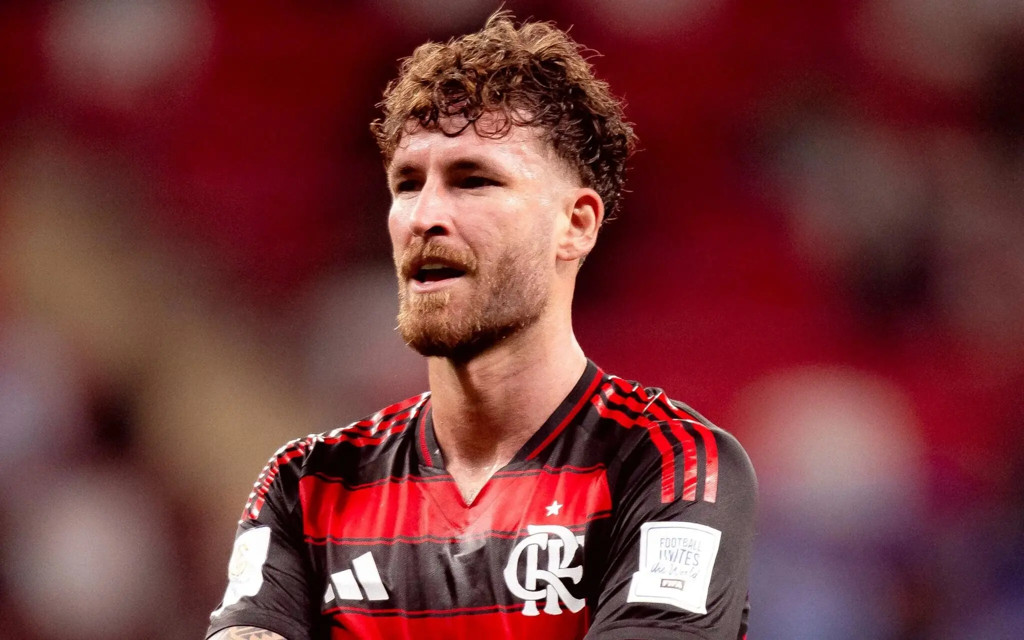 Léo Pereira em ação pelo Flamengo