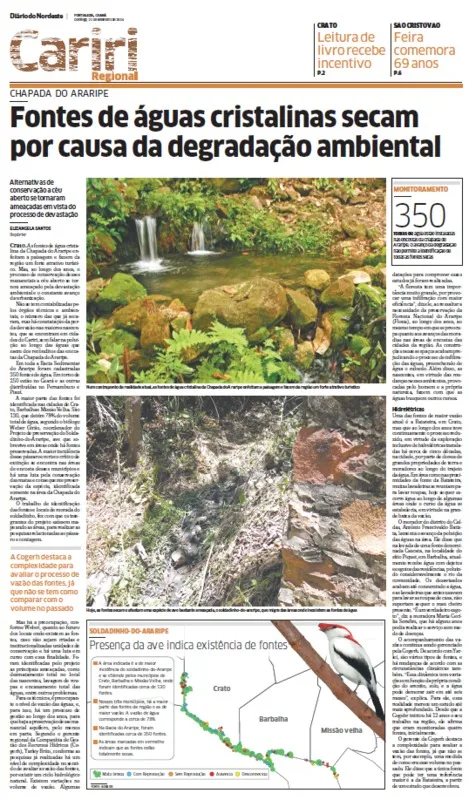 Reportagem do Diário do Nordeste de setembro de 2014.