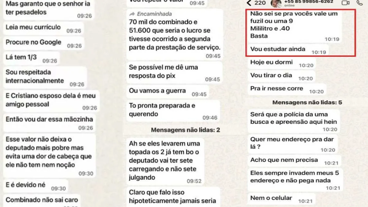 Conversas sob tom de ameaça, segundo a Polícia, pediam dinheiro de suposto 'combinado'.