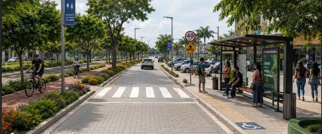 Uma das intervenções previstas é a melhoria dos pontos de paradas de ônibus.