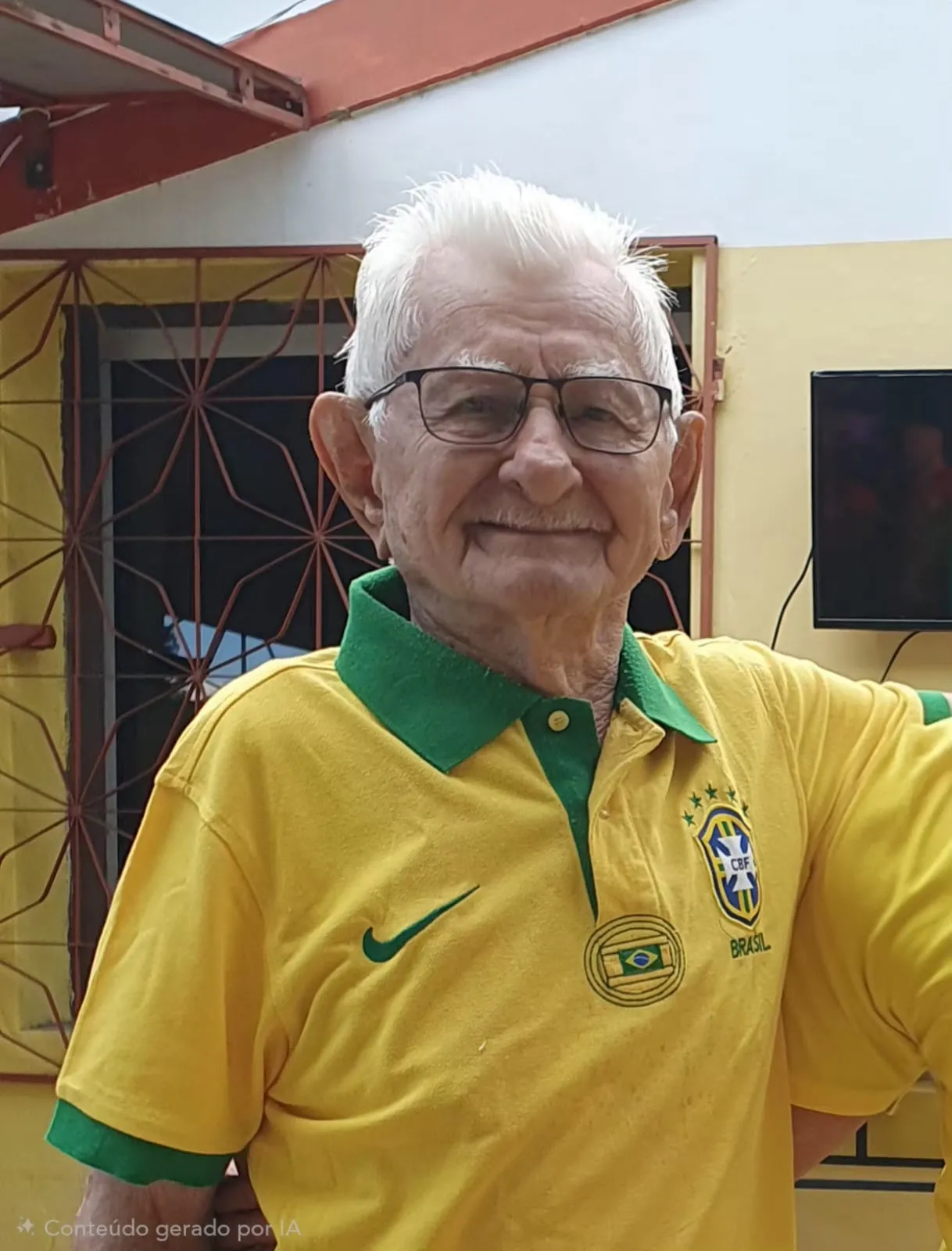 'Torcer pelo Brasil, comemorar cada gol, ver nossos ídolos em campo… Isso é bom demais', celebra seu José Benigno.