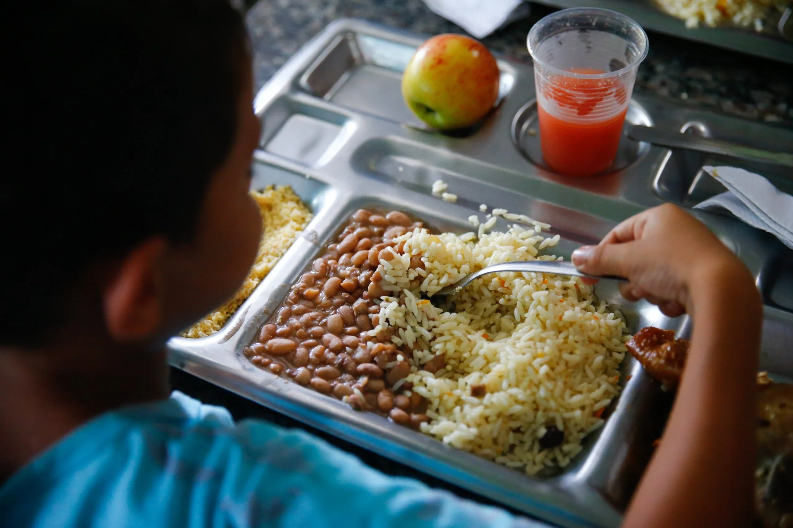 Comida no prato.