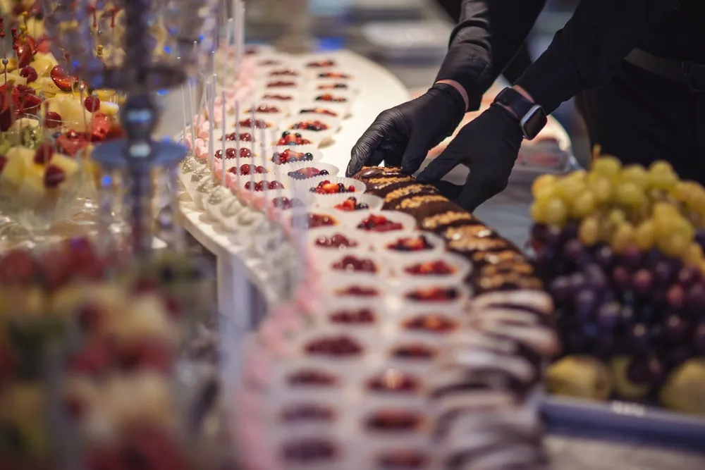 Um dos serviços que não foram fechados como o combinado foi o de buffet móvel.