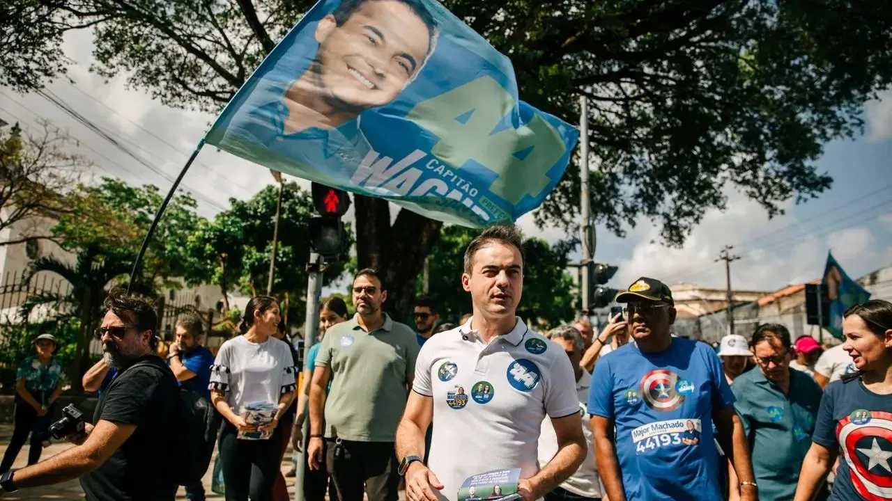 Capitão Wagner em agenda de campanha, em 2024.