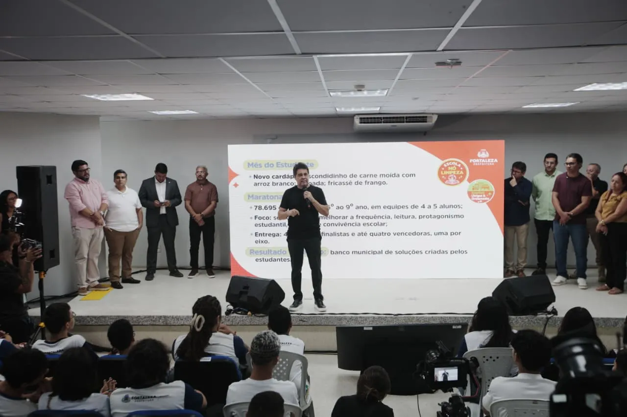 Lançamento de ações a favor do meio-ambiente foram realizadas na EMTI Prof. Francimar Mangueira, bairro Granja Portugal.
