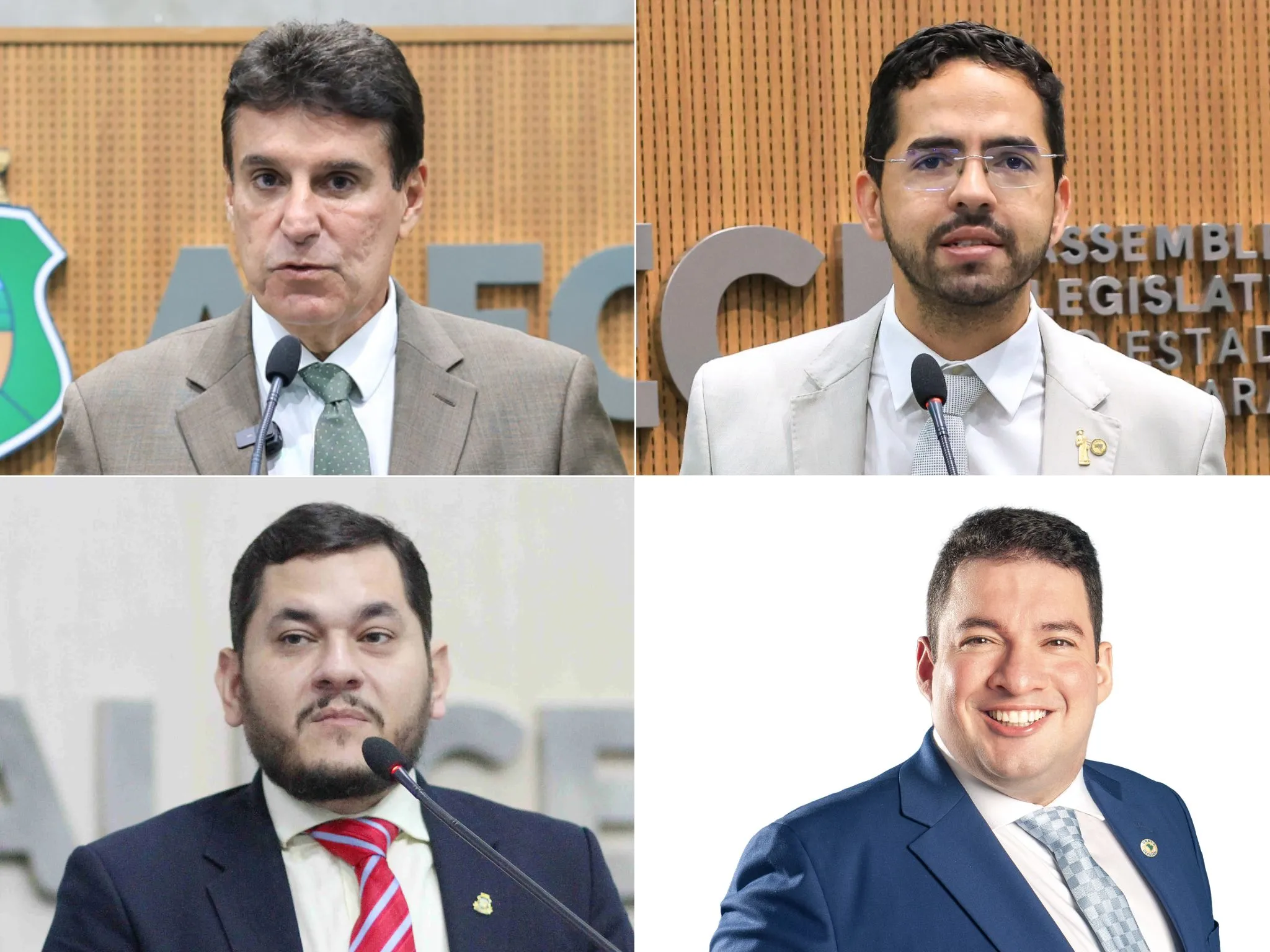 Agenor Neto e Davi de Raimundão saíram de licença para deixar Audic Mota e Felipe Aguiar em exercício na Alece.