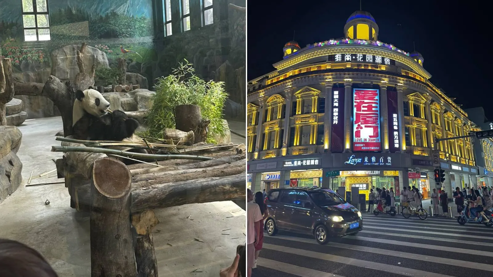 Atletas usaram tempo livre para conhecer a cidade chinesa.
