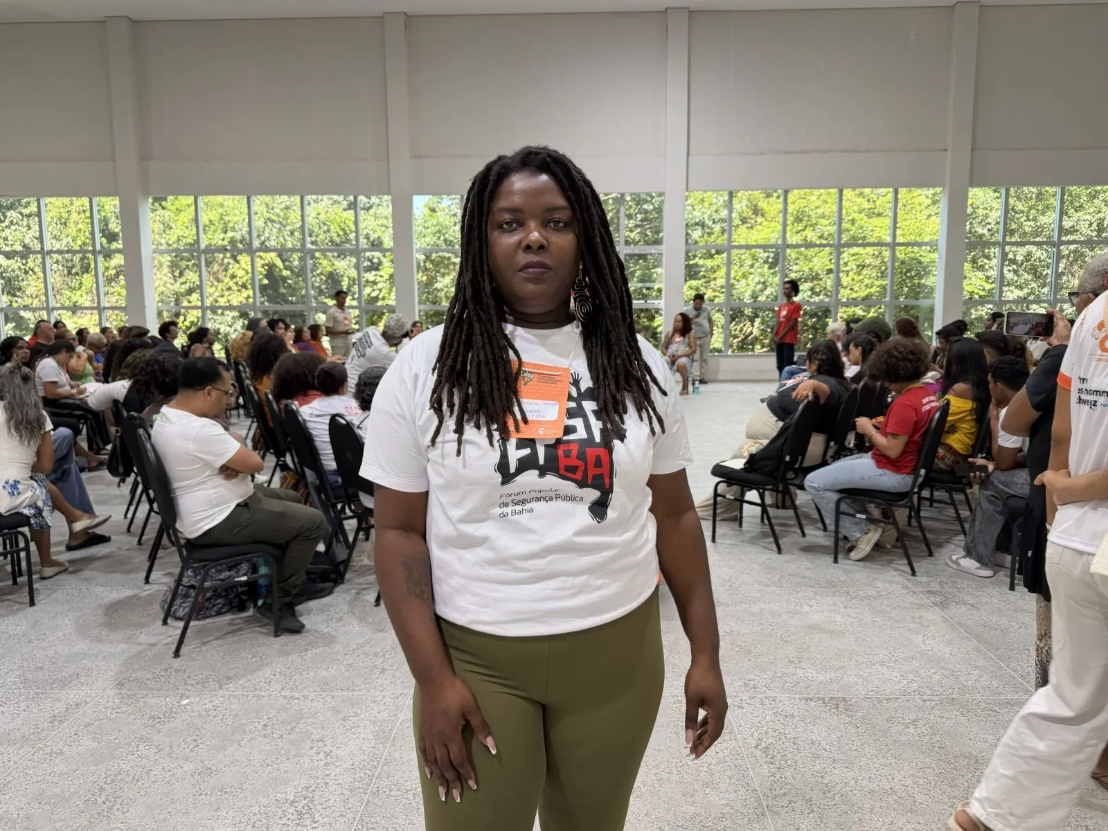 Bianca integra o Fórum Popular de Segurança Pública da Bahia.