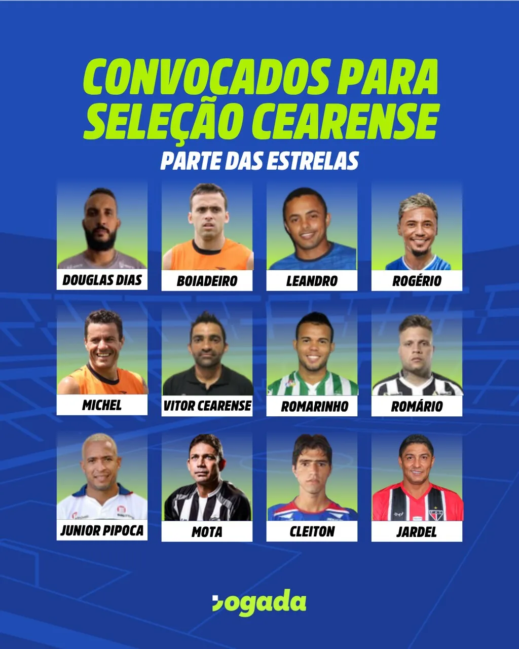 A Seleção Cearense Master para o amistoso beneficente