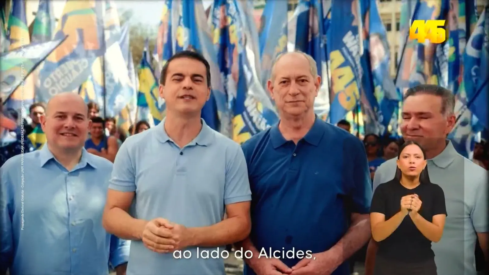Capitão Wagner aparece pedindo voto para aliados na propaganda eleitoral de TV.