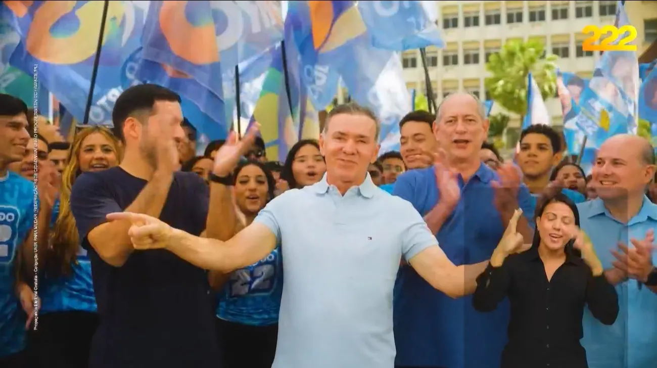 Alcides aparece no programa ao lado dos principais aliados, mas Capitão Wagner fica ausente na maior parte do tempo, aparecendo nos segundos finais.
