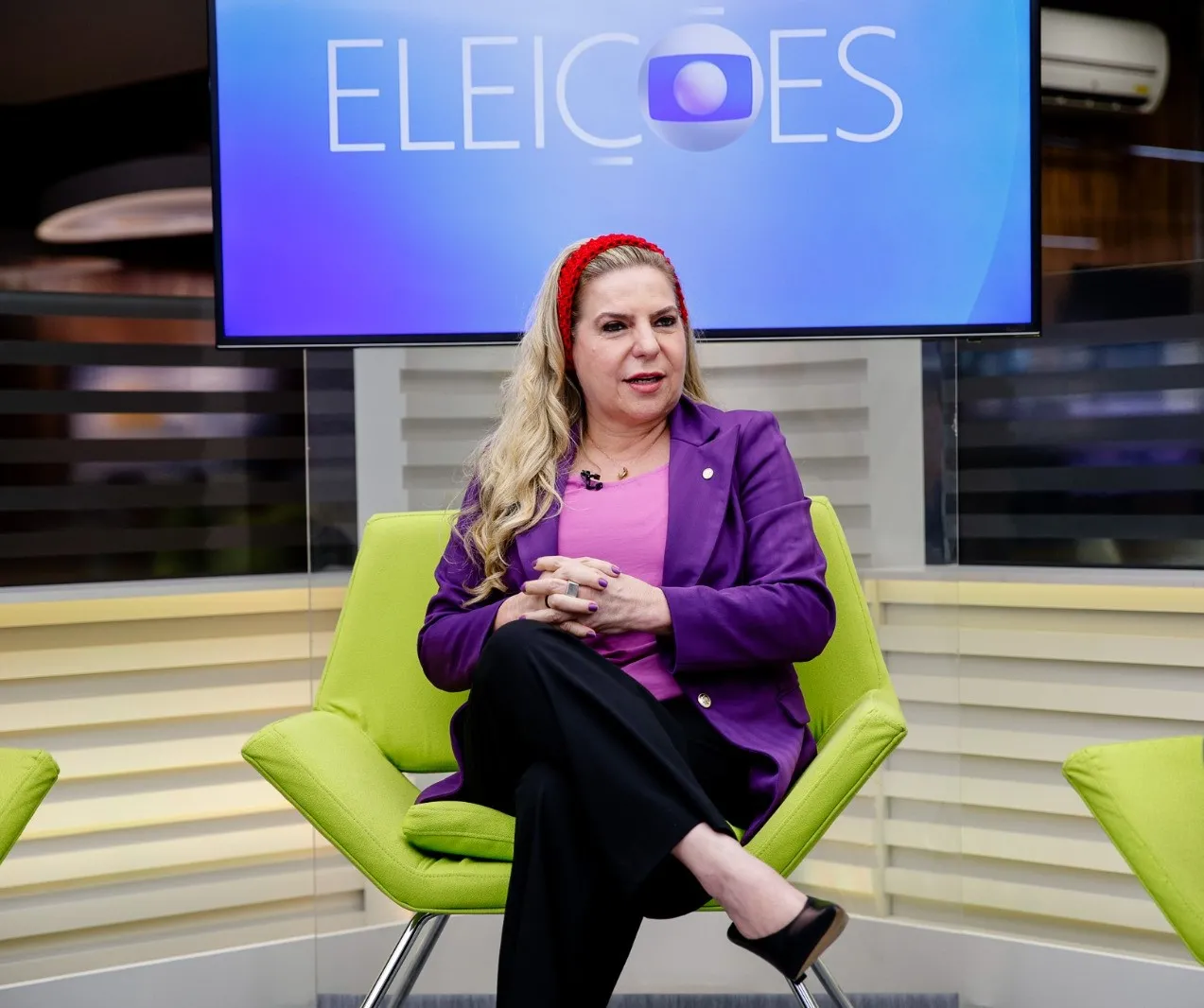 Luizianne Lins participou de sabatina na TV Verdes Mares, do Sistema Verdes Mares.