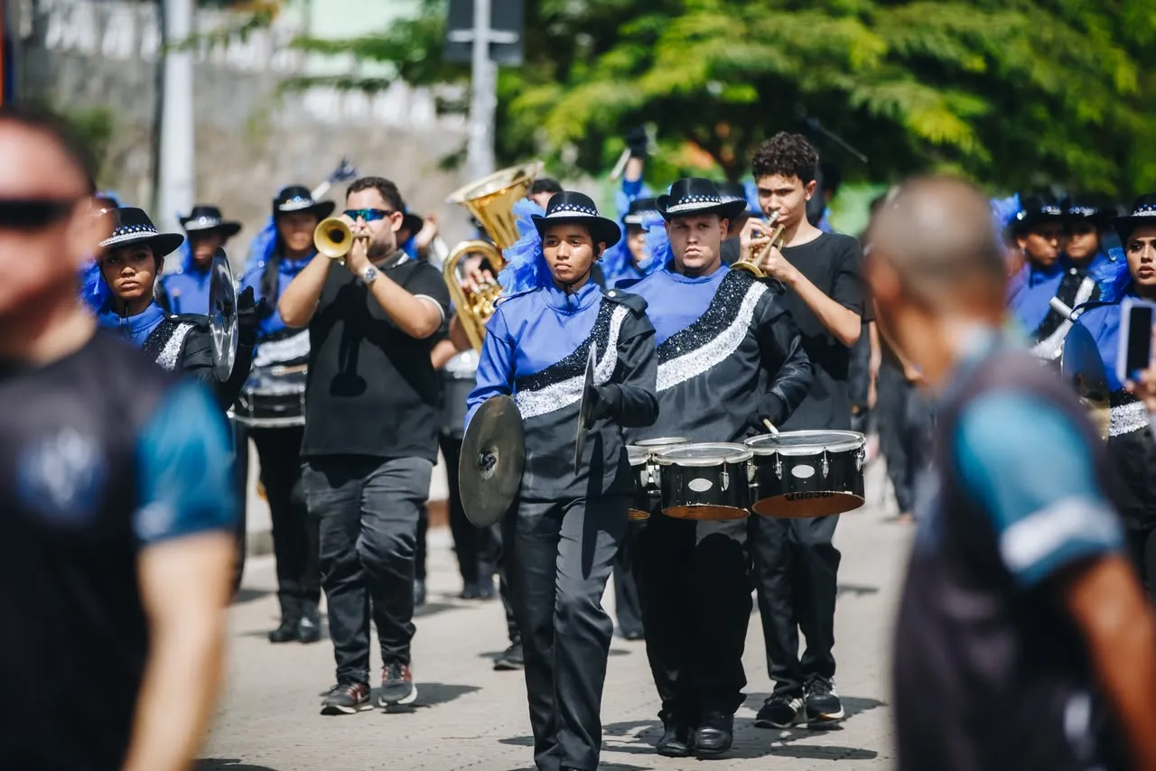 Tradicional desfile de 7 de setembro na Avenida Beira-Mar, em Fortaleza.