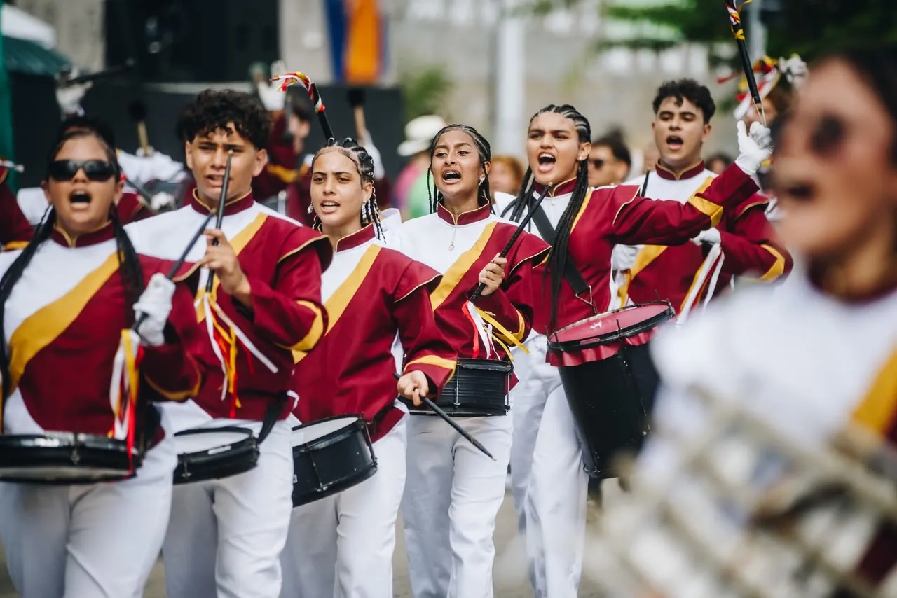 Bandas marciais são tradicionais no desfile de 7 de setembro na Avenida Beira-Mar, em Fortaleza.