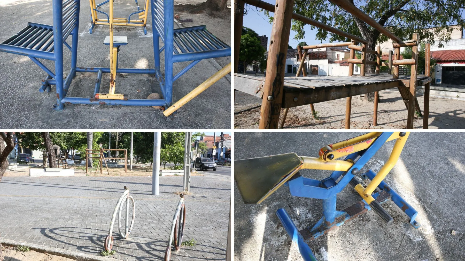 Moradores dos arredores reivindicam melhores equipamentos para ocupação da praça, uma vez que os existentes sofreram danos e não receberam intervenção.