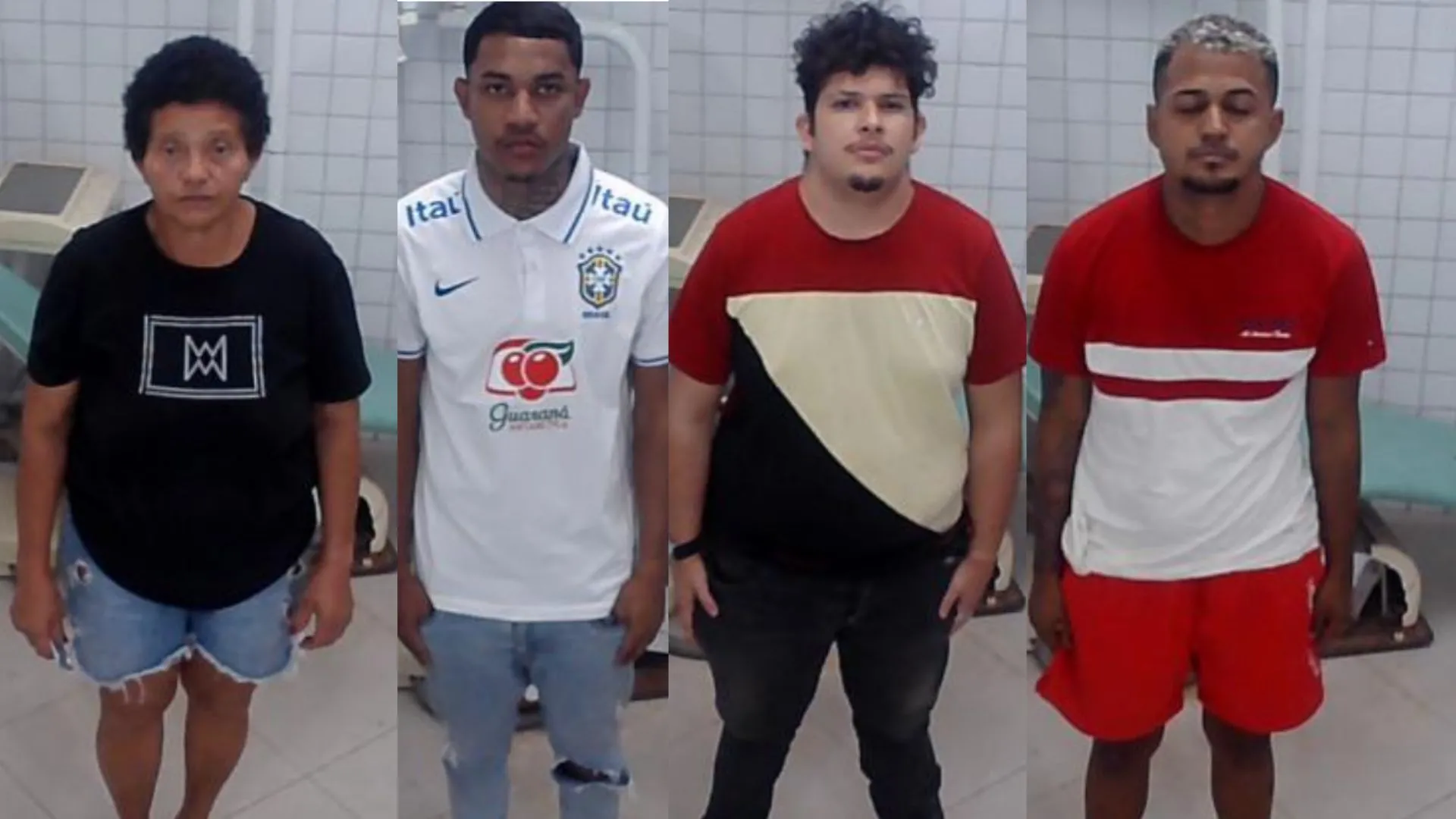 Os quatro suspeitos foram autuados em flagrante por furto qualificado e associação criminosa.