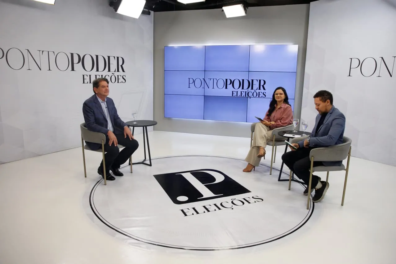 Cid Gomes foi o primeiro entrevistado da série de sabatinas PontoPoder com os candidatos ao Senado Federal.