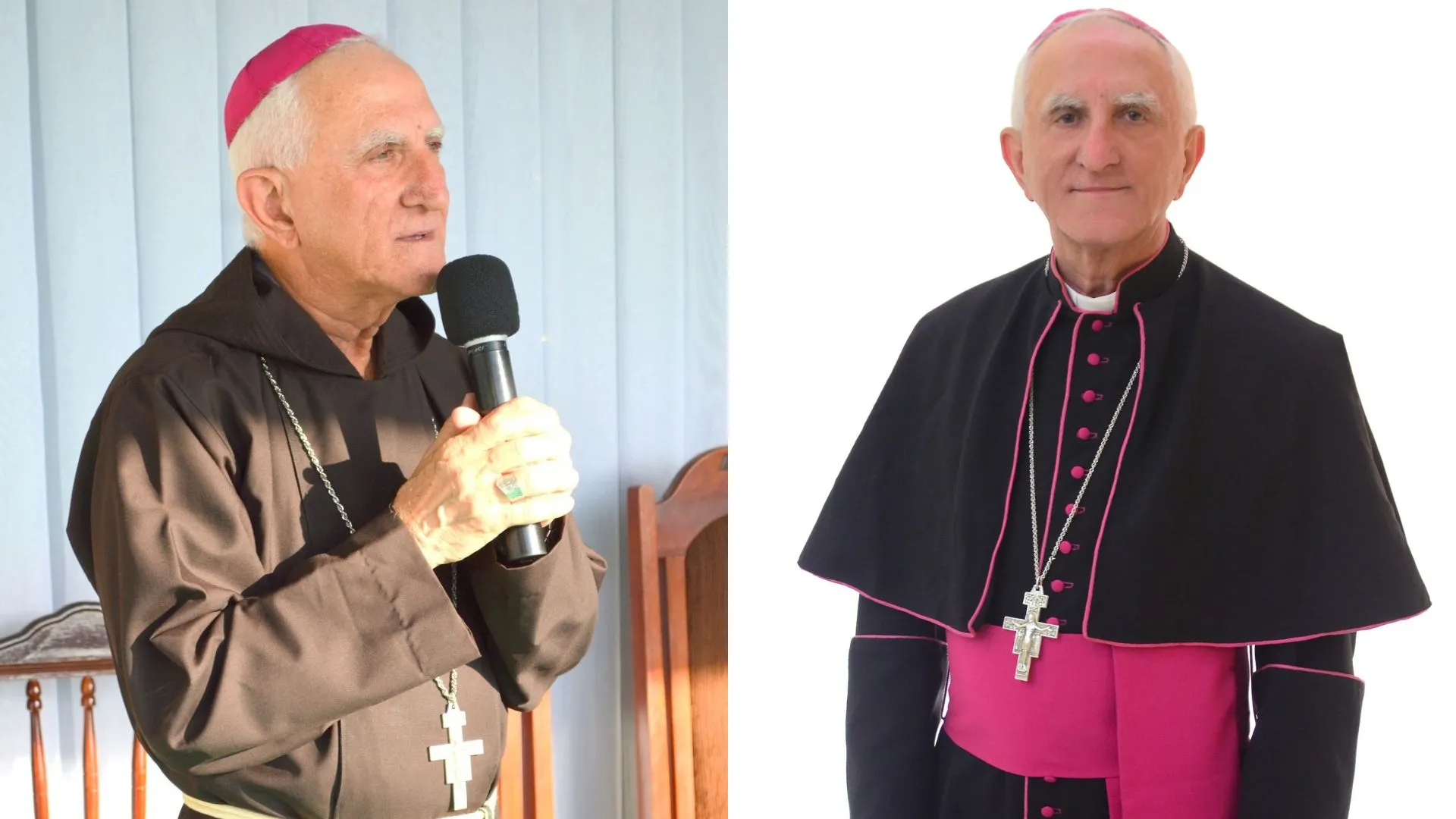 Como era franciscano, na procissão de São Francisco, Dom Antônio sempre se vestia assim.