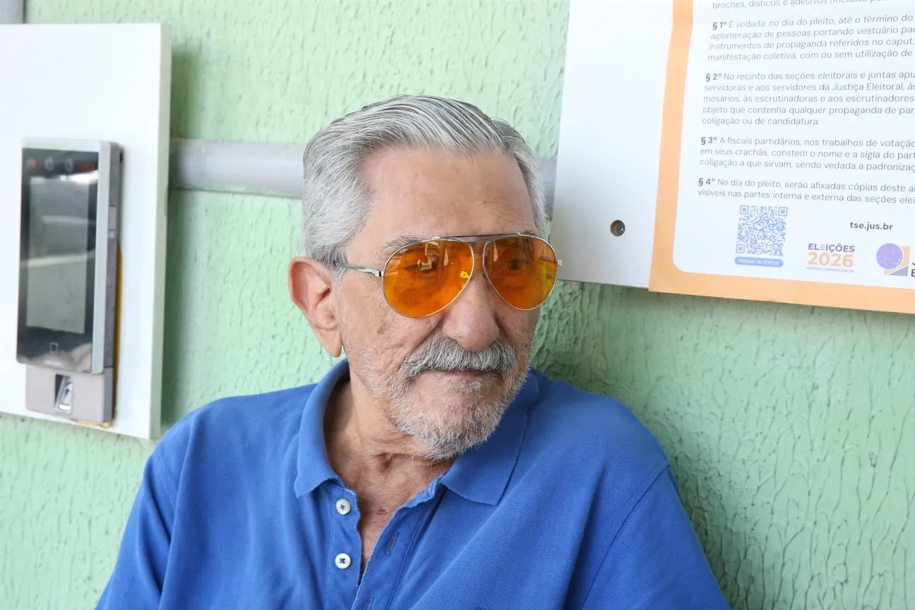 João Ernandes foi votar na Secretaria da Saúde do Estado, em Fortaleza.