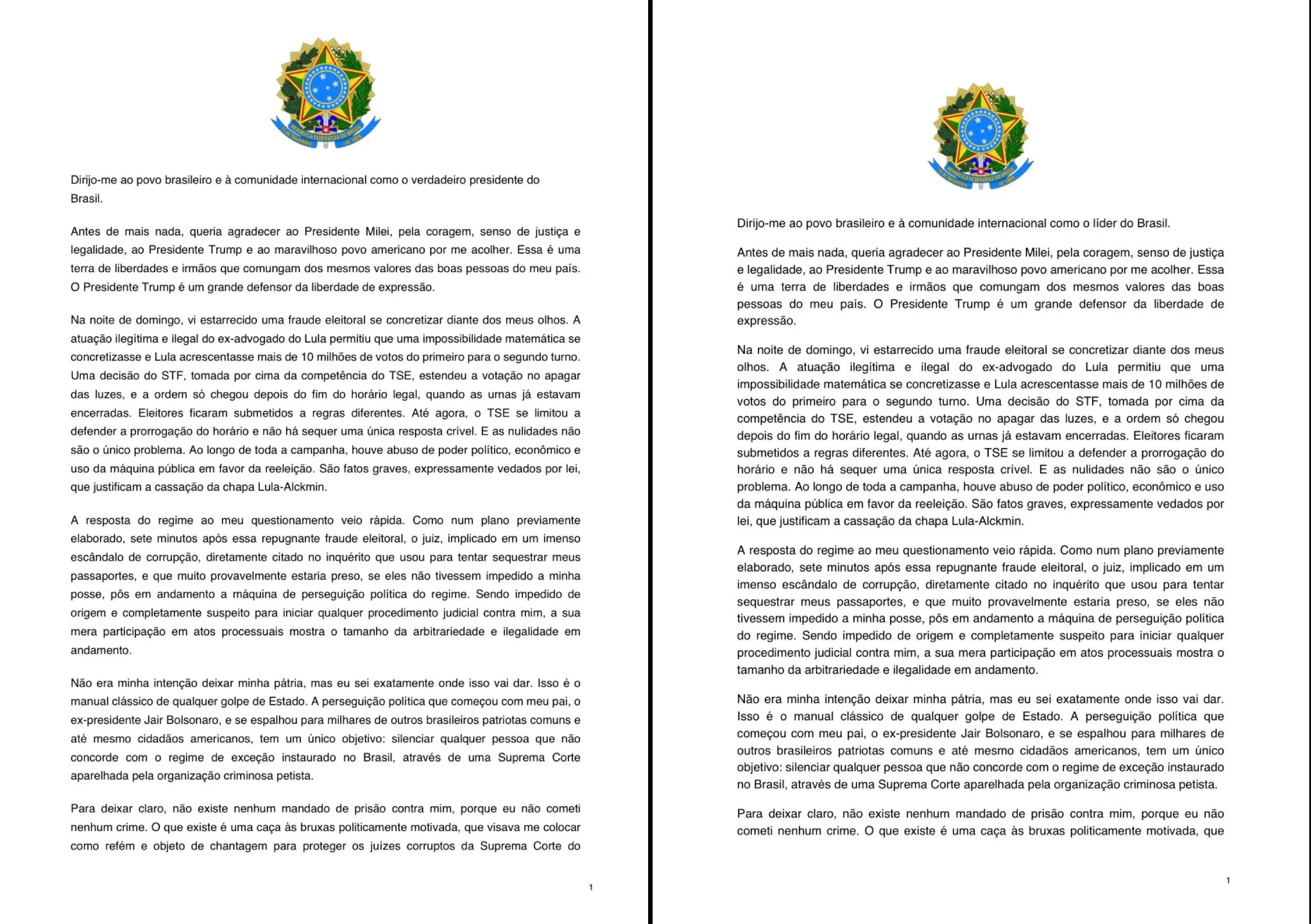 A saída de Flávio Bolsonaro para os EUA ocorre em meio às investigações criminais no Supremo Tribunal Federal (STF) contra ele